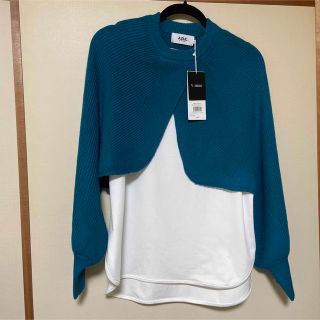 アズールバイマウジー(AZUL by moussy)のAZUL by moussy ブルーニット(ニット/セーター)