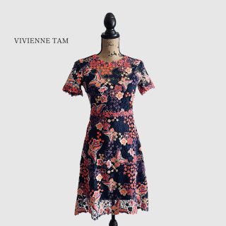 VIVIENNE TAM ヴィヴィアンタム ワンピース レース 花 蝶-