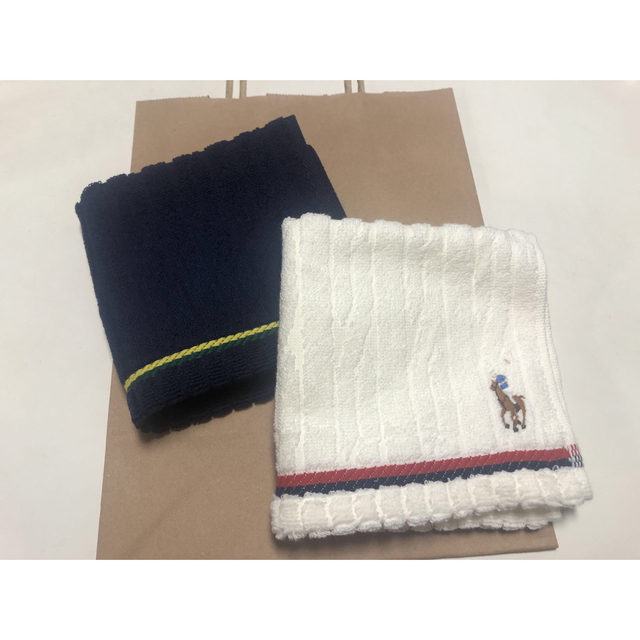 POLO RALPH LAUREN(ポロラルフローレン)の新品]ラルフローレンハンカチタオル2枚セット メンズのファッション小物(ハンカチ/ポケットチーフ)の商品写真