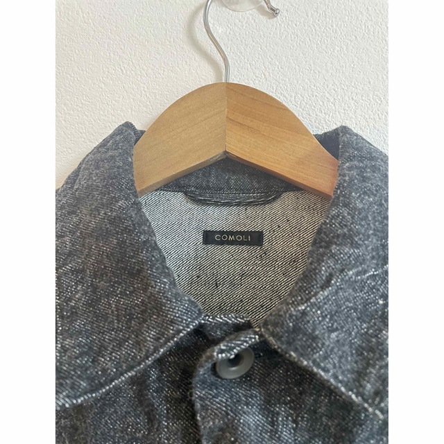 COMOLI(コモリ)のcomoli デニムジャケット　サイズ2 エクリュ メンズのジャケット/アウター(Gジャン/デニムジャケット)の商品写真