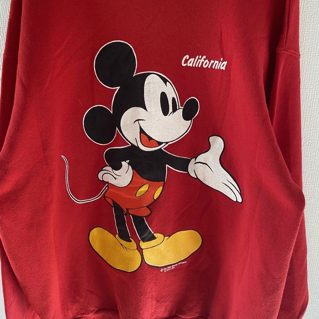 【usa製、リンガーTシャツ】Disneyビンテージミッキー90s 希少.