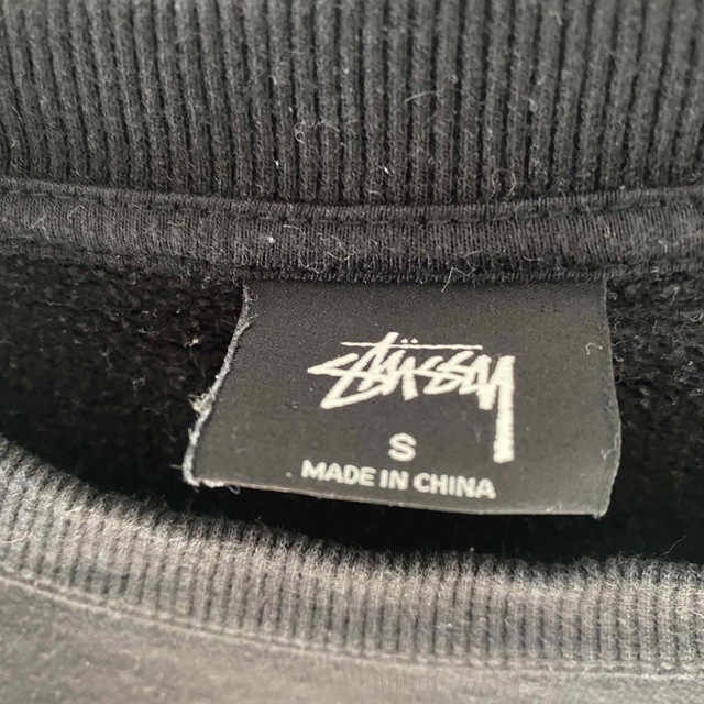 ビッグサイズ　STUSSY ステューシー　スウェットトレーナー　スクリプトロ　黒