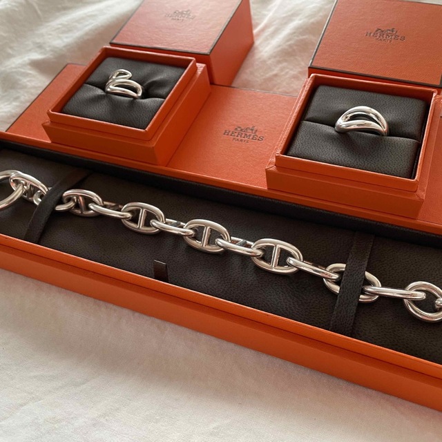 2022春夏新色】 - Hermes HERMES 12M TGM d'Ancre Chaine ブレスレット