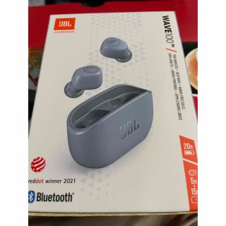 JBL WAVE100 TWS イヤホン ブルー JBLW100TWSBLU(ヘッドフォン/イヤフォン)