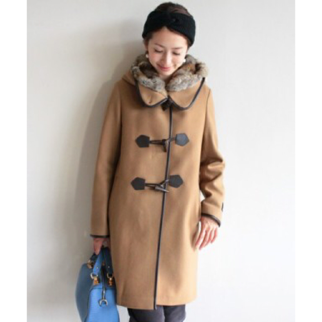 新品 BEAUTY&YOUTH メルトンファーフードコート L