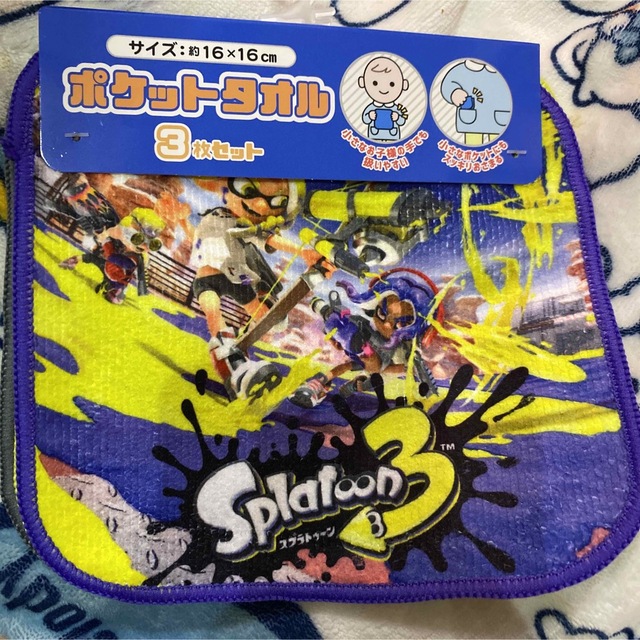 スプラトゥーン3 ミニタオル　３枚 キッズ/ベビー/マタニティのこども用ファッション小物(その他)の商品写真