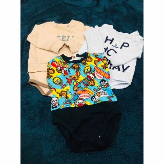 アベイシングエイプ(A BATHING APE)の【A BATHING APE.baby GAP.しまむら】ロンパース(ロンパース)