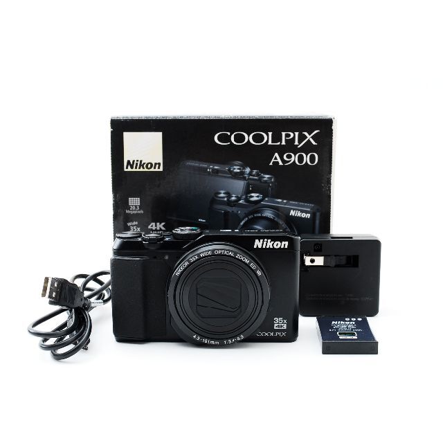 再入荷新作Nikon - Nikon COOLPIX A900 ブラックの通販 by ミュートス ...