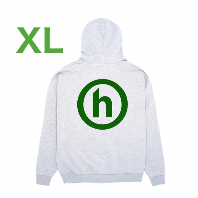 XLサイズ H Logo Hoodie in Heather Grey