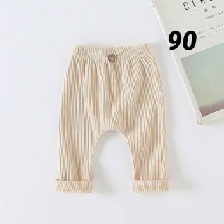 ベビー服　パンツ　ベージュ　90　ユニセックス　キッズ(パンツ/スパッツ)