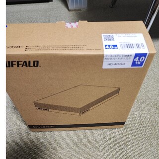 バッファロー(Buffalo)のBUFFALO 外付けハードディスク 4TB HD-AD4U3(PC周辺機器)