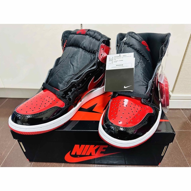 Jordan Brand（NIKE）(ジョーダン)のAir Jordan 1 Retro High OG Patent Bred メンズの靴/シューズ(スニーカー)の商品写真