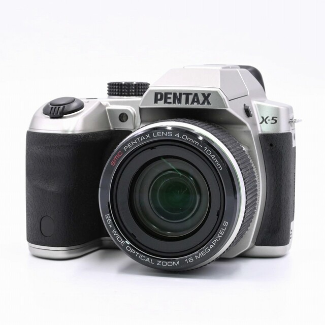 PENTAX(ペンタックス)のPENTAX X-5 クラシックシルバー スマホ/家電/カメラのカメラ(コンパクトデジタルカメラ)の商品写真