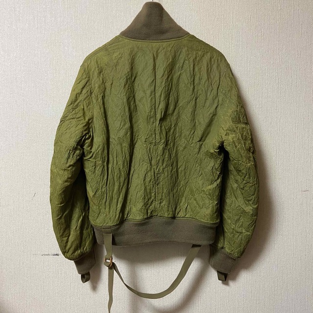 HELMUT LANG(ヘルムートラング)のHELMUT LANG Metallic Bondage Bomber メンズのジャケット/アウター(フライトジャケット)の商品写真