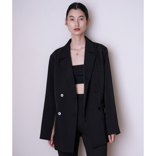 ENOF twill slit jacket M ツイルスリットジャケット　黒