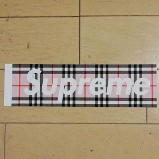 シュプリーム(Supreme)のSUPREME PINK BURBERRY BOX LOGO STICKER(その他)