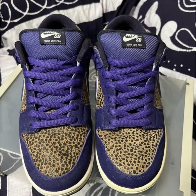 メンズdunk sb purple safari 28.0cm 美品