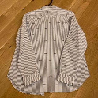 紺×赤 MAISON KITSUNEメゾン キツネ ロゴ シャツ 36 - 通販 - tvitajai