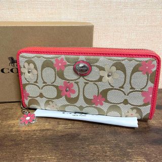 コーチ(COACH)の新品 COACH コーチ F51339 フローラル シグネチャー 長財布(財布)