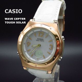 カシオ(CASIO)のCASIO 電波ソーラー 腕時計 LWA-M141 ゴールド(腕時計)