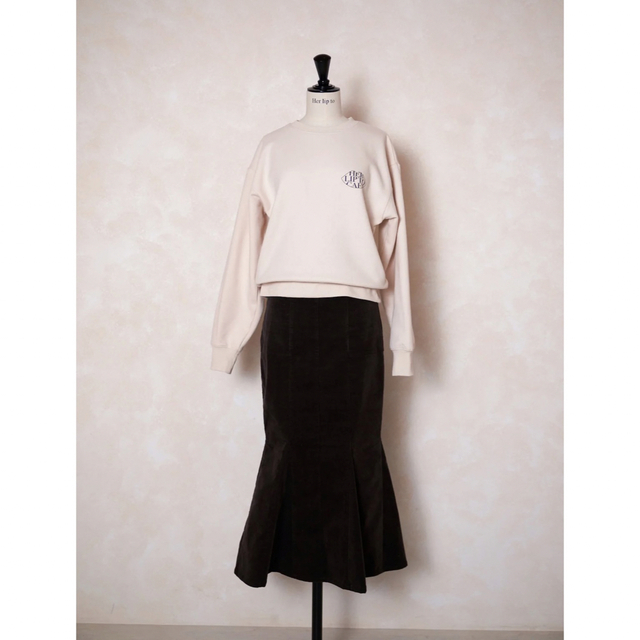 ★新品未使用 herlipto cafe スウェット(cream)