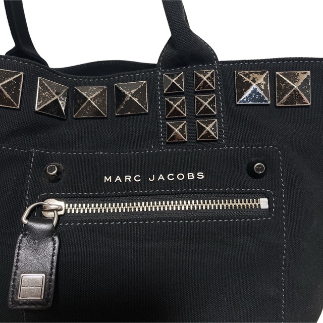 MARC BY MARC JACOBS マーク バイ マーク ジェイコブス Laser Cut Embellished Wingman Tote レザー カットアンベリッシュド ウィングマン スタッズ トートバッグ ブラック