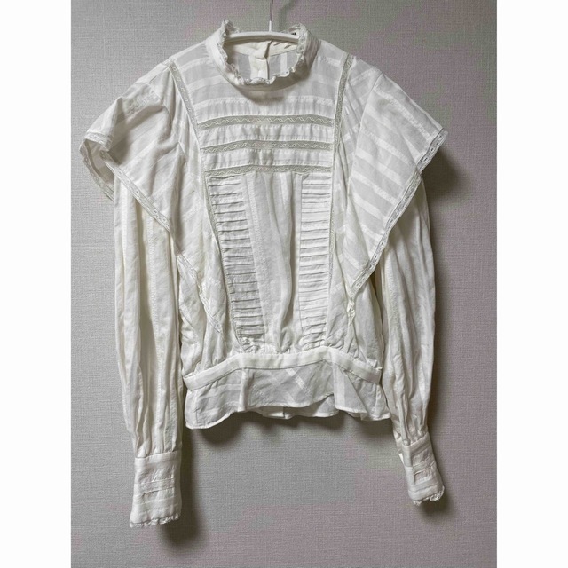 Isabel Marant(イザベルマラン)のISABELMARANT etoile コットン レース ブラウス 白 美品 レディースのトップス(シャツ/ブラウス(長袖/七分))の商品写真