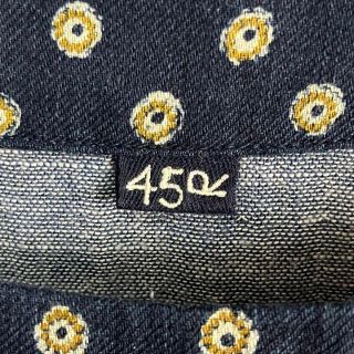 45R - 【美品】45R インディゴ フラワー ドット ワンピースの通販 by