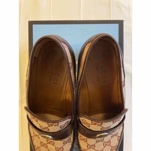 GUCCI/GG柄キャンバスローファー 大人気新作 www.toyotec.com