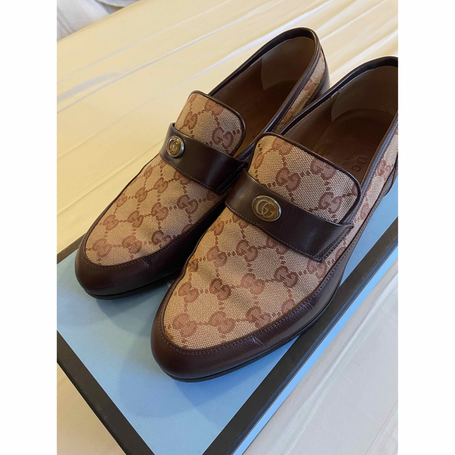 GUCCI/GG柄キャンバスローファー 大人気新作 www.toyotec.com