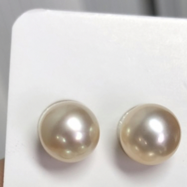 上品 南洋真珠 白蝶真珠 10-11mm ピアス 新品 www.prorangetech.com.co
