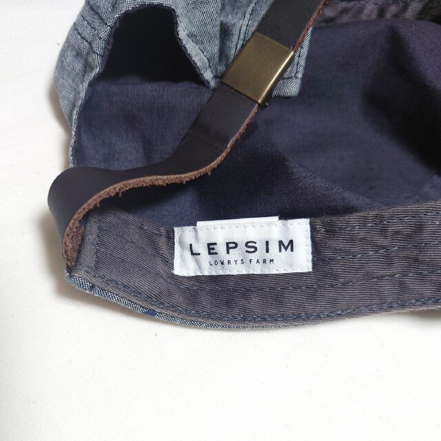 LEPSIM(レプシィム)のLEPSIM　レプシィム　デニムキャスケット　帽子　男女兼用 レディースの帽子(キャスケット)の商品写真