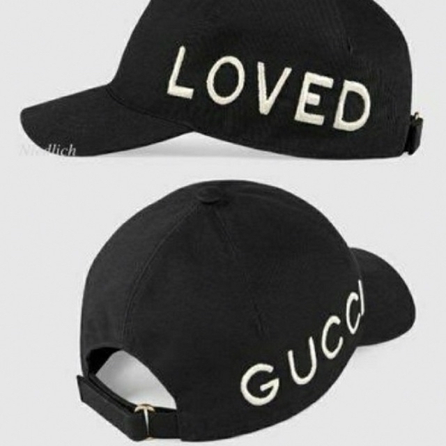 GUCCI グッチ Loved 58cm ユニセックス 黒 M キャップ 帽子 - 通販