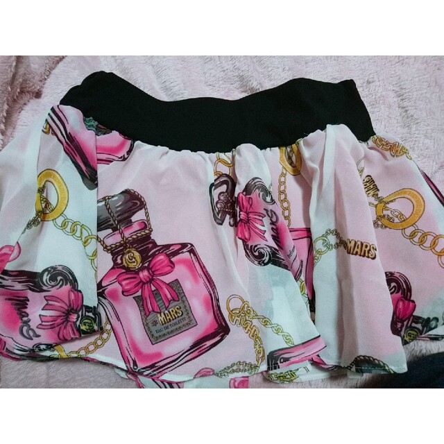 MA*RSマーズLA LiLim Park限定ちびパフューム柄後ろリボンスカート-
