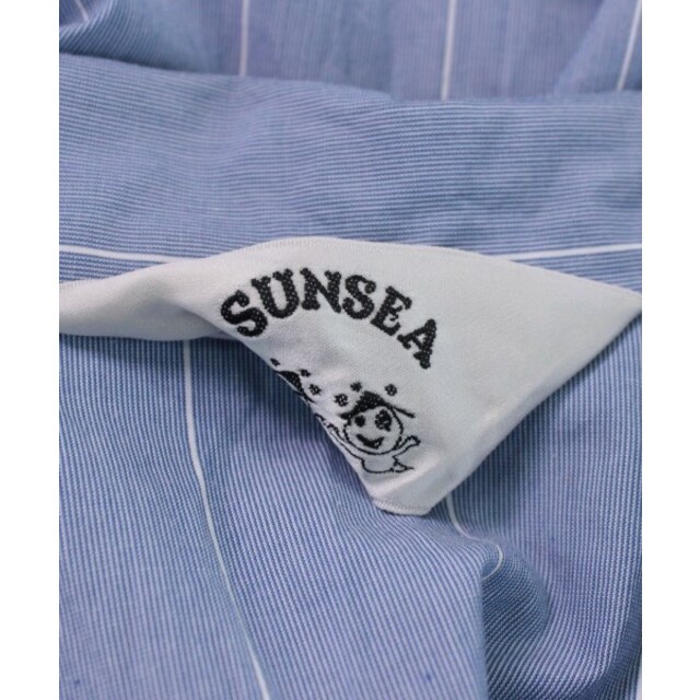 SUNSEA(サンシー)のSUNSEA サンシー カジュアルシャツ 2(M位) 青(ストライプ) 【古着】【中古】 メンズのトップス(シャツ)の商品写真