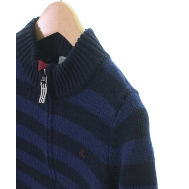 PETIT BATEAU(プチバトー)のPETIT BATEAU プチバトー ニット 108 紺(ボーダー) 【古着】【中古】 キッズ/ベビー/マタニティのキッズ服女の子用(90cm~)(ニット)の商品写真