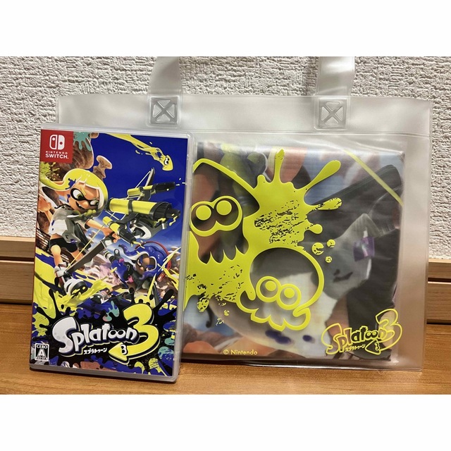 Nintendo Switch(ニンテンドースイッチ)の「スプラトゥーン3」レジャーシート付き エンタメ/ホビーのゲームソフト/ゲーム機本体(家庭用ゲームソフト)の商品写真