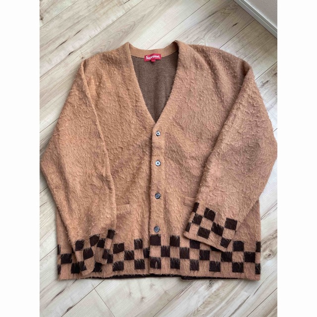 Supreme - Supreme Brushed Checkerboard Cardiganの通販 by とらお's