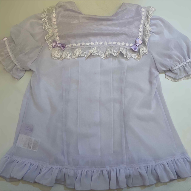 Angelic Pretty(アンジェリックプリティー)のAngelic Pretty 半袖シフォンブラウス レディースのトップス(シャツ/ブラウス(半袖/袖なし))の商品写真