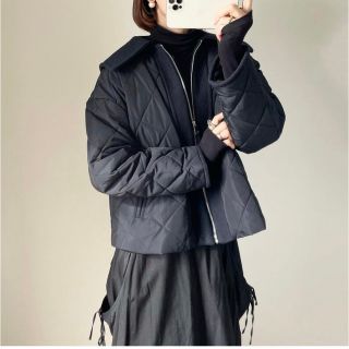 ZARA - ZARA コントラストパフジャケット Sの通販 by 1903｜ザラならラクマ