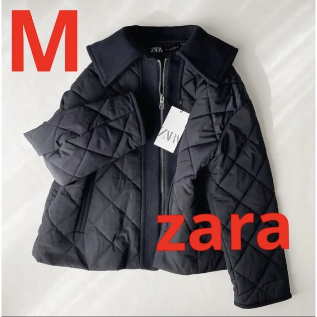 ZARA コントラストパフジャケット　Mのサムネイル