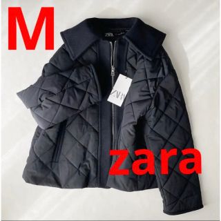 ザラ(ZARA)のZARA コントラストパフジャケット　M(ブルゾン)