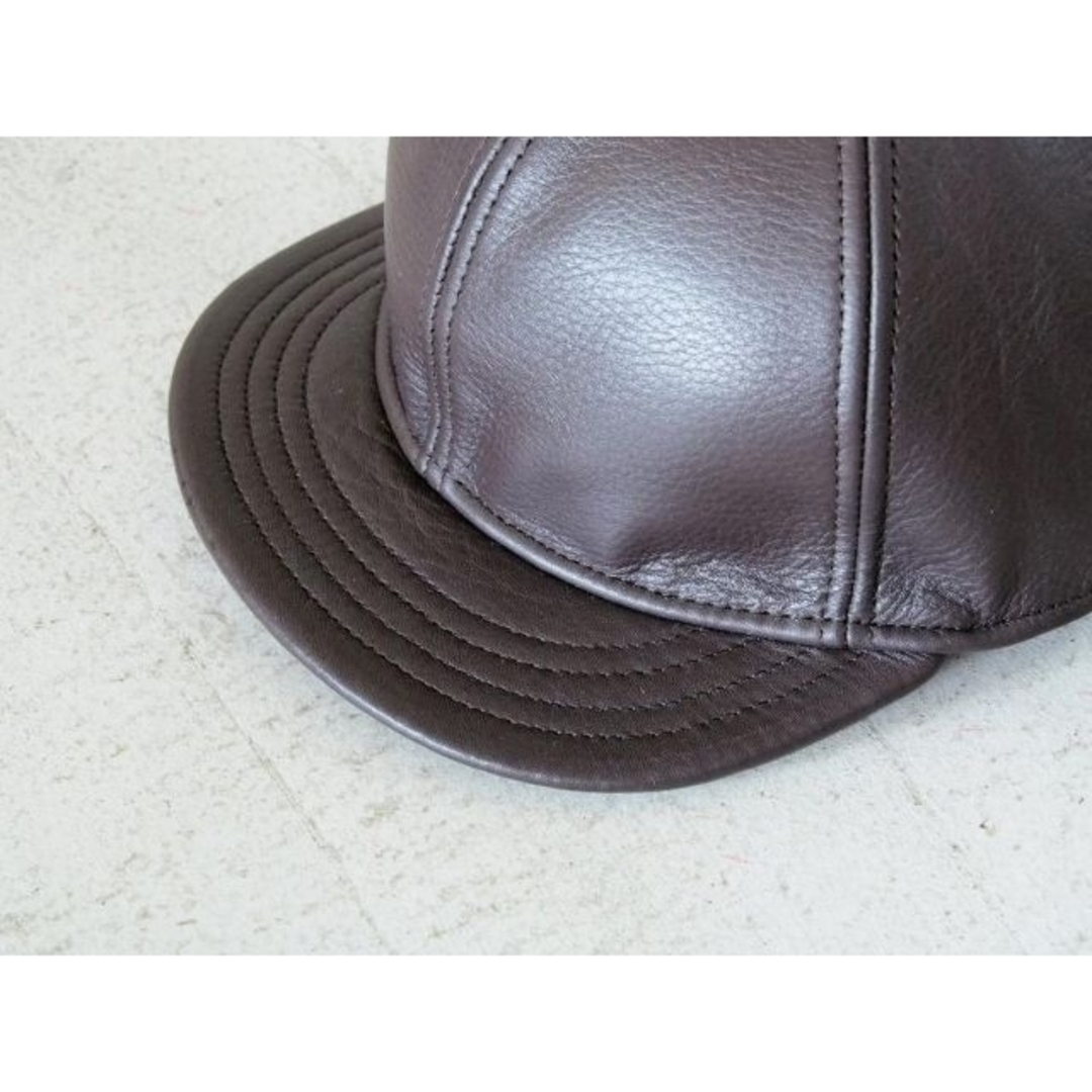 NEW YORK HAT(ニューヨークハット)のNEWYORK HAT ニューヨークハット　別注　レザーキャップ メンズの帽子(キャップ)の商品写真