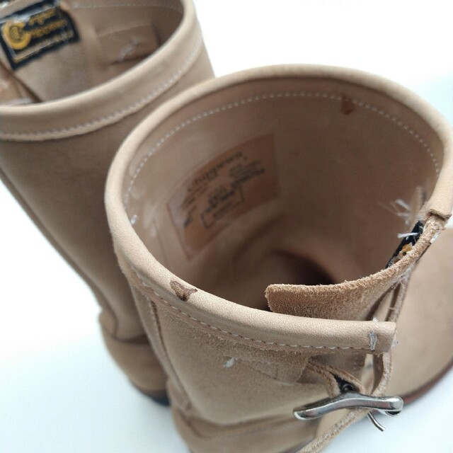 CHIPPEWA(チペワ)の美品 チペワ エンジニアブーツ 91071　ベージュ サイズ9E 27 メンズの靴/シューズ(ブーツ)の商品写真