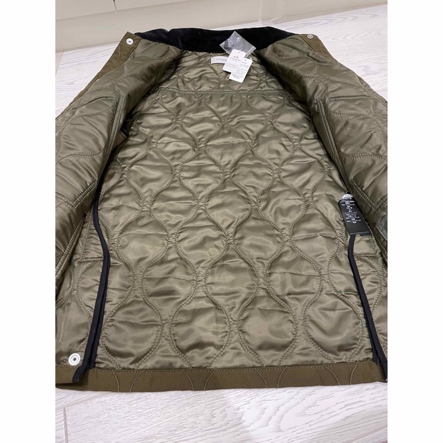 未使用・タグ付き】coach中綿キルティングジャケット レザー コーデュロイ-