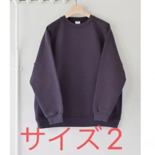 コモリ(COMOLI)のcomoli 吊裏毛クルーネック サイズ2 fade navy フェードネイビー(スウェット)