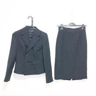 本物 ドルチェ&ガッバーナ ノッチド スカートスーツ 38 グレー