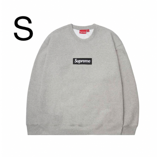 Sサイズ supreme box logo sweat グレー 灰色