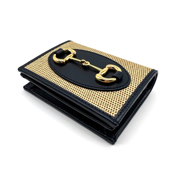極上美品】GUCCI グッチ ホースビット コンパクトウォレット 二つ折り ...