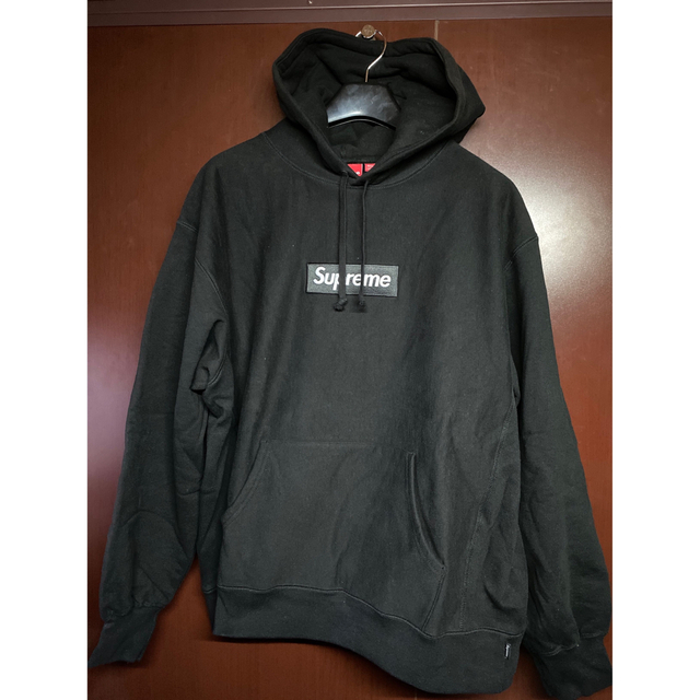 supreme box logo hooded パーカー ブラック 黒 XL - パーカー